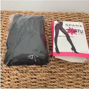 Spanx High Waisted Shaping Tights Charcoal Gray 70 Denier Size F